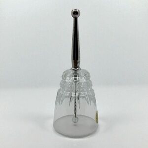 Vintage‎ Princess House Bell Genuine Lead Crystal Silver Handle